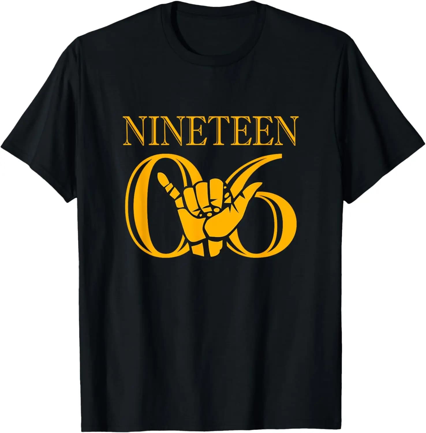 Men 1906 Phi Gold Alpha Hand Sign T-Shirt Comfortable Gentle Simple