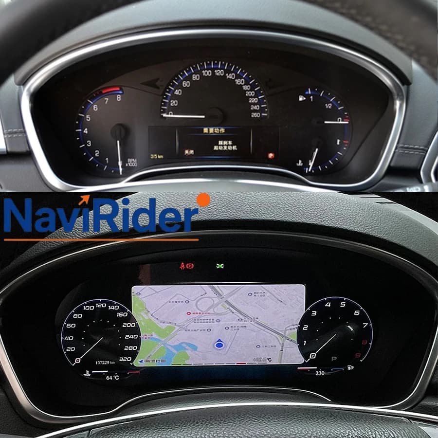 For Cadillac SRX 2013-2015 12.3'' Virtual Cockpit Digital Dashboard Upgrade Smart Instrument Cluster LCD Speedometer Screen