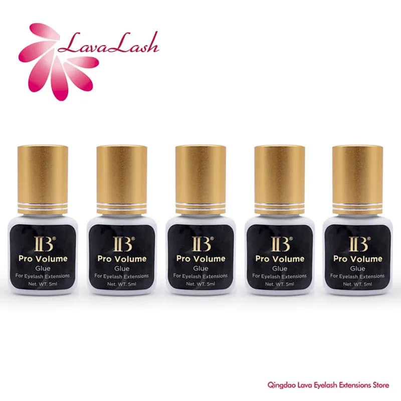 5 bottiglie IBeauty Pro Volume Colla 0.5s Asciugatura rapida Corea IB Colla per ciglia finte Estensione ciglia Adesivo Fisso Forniture 5ml Trucco