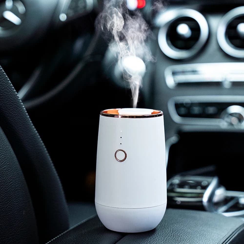 Electric Rechargeable Mini Smart Car Diffuser Motion Sensor Waterless Essential Oil Aroma Freshener