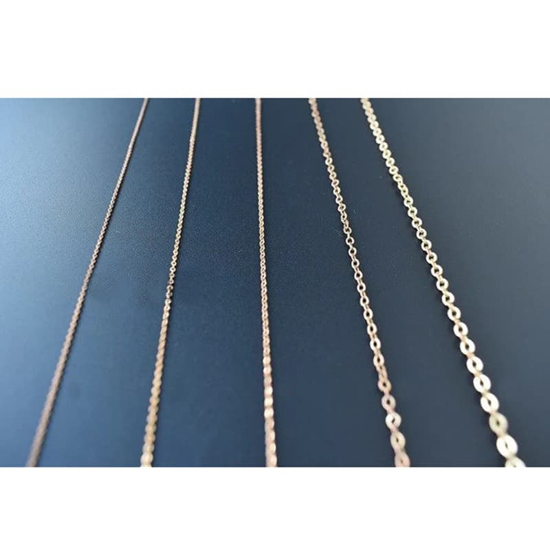 Catena di Ancoraggio in Rame da 30 cm, Larghezza 1mm/1.2mm/1.4mm/2mm/2.5mm, 1 Pezzo, per Modellismo Nautico e Progetti Fai-da-te