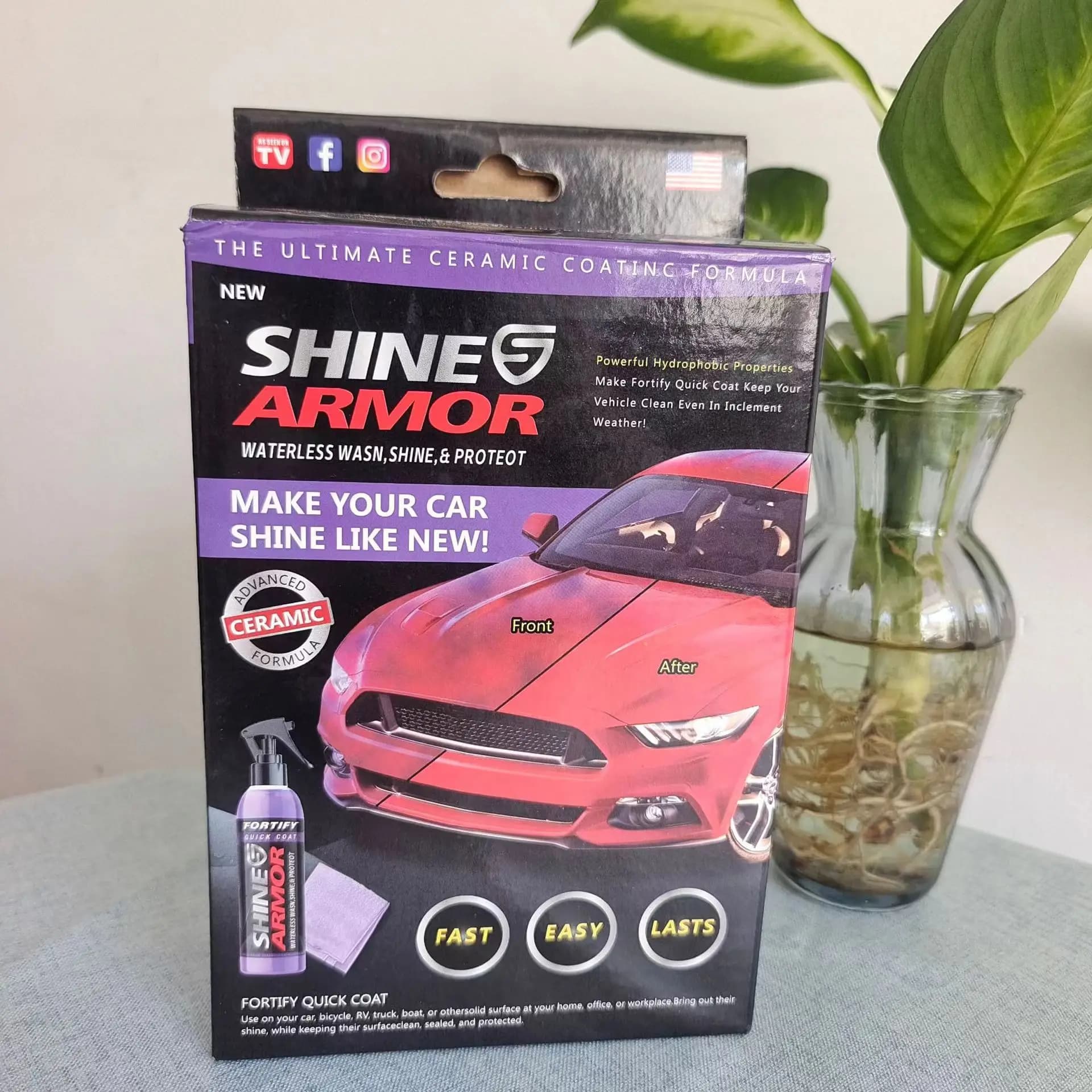 237ml Rivestimento rapido Spray Alta protezione Brillante Armatura Ceramica Lavaggio auto Scudo per auto Rivestimento Pulizia Nano Lucidatura Cera per vernice