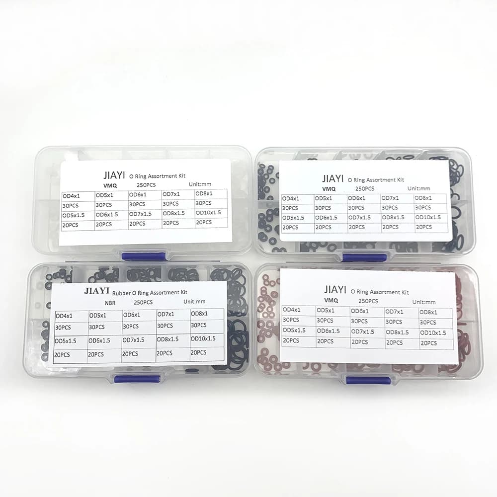 Rubber Silicone O Ring Set Gasket Oring Gasket NBR VMQ O-ring Silicone high pressure repair oil-resistant seal ring