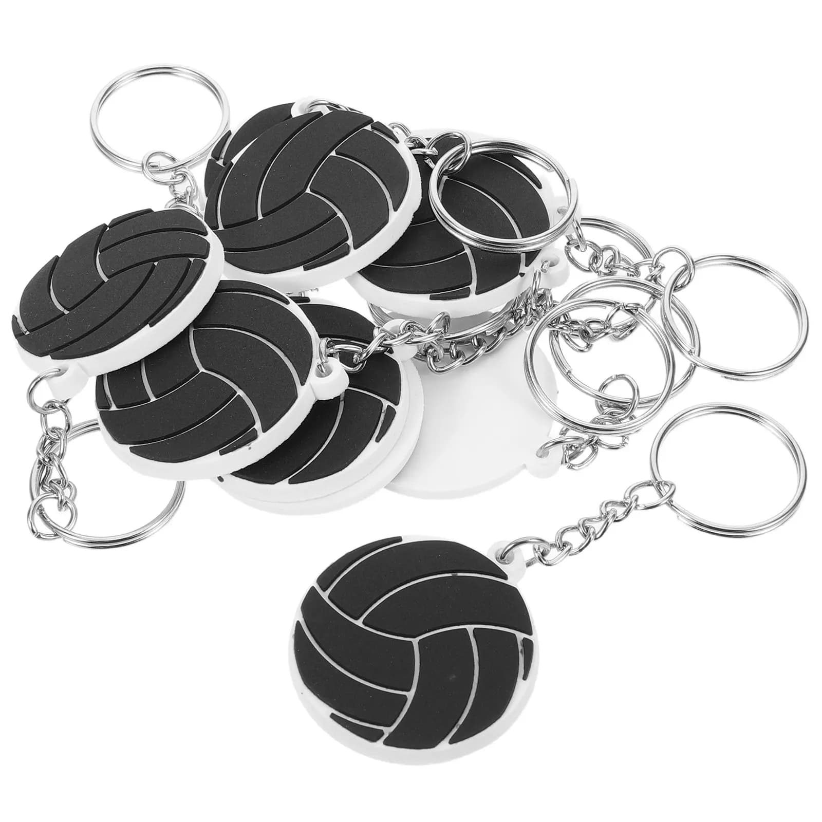 20 Pezzi Portachiavi Pallavolo Leggeri in PVC, Ciondoli Sportivi per Borsa, Portachiavi per Zaino, Gadget per Feste, Regali per Tifosi, Portachiavi Pallavolo