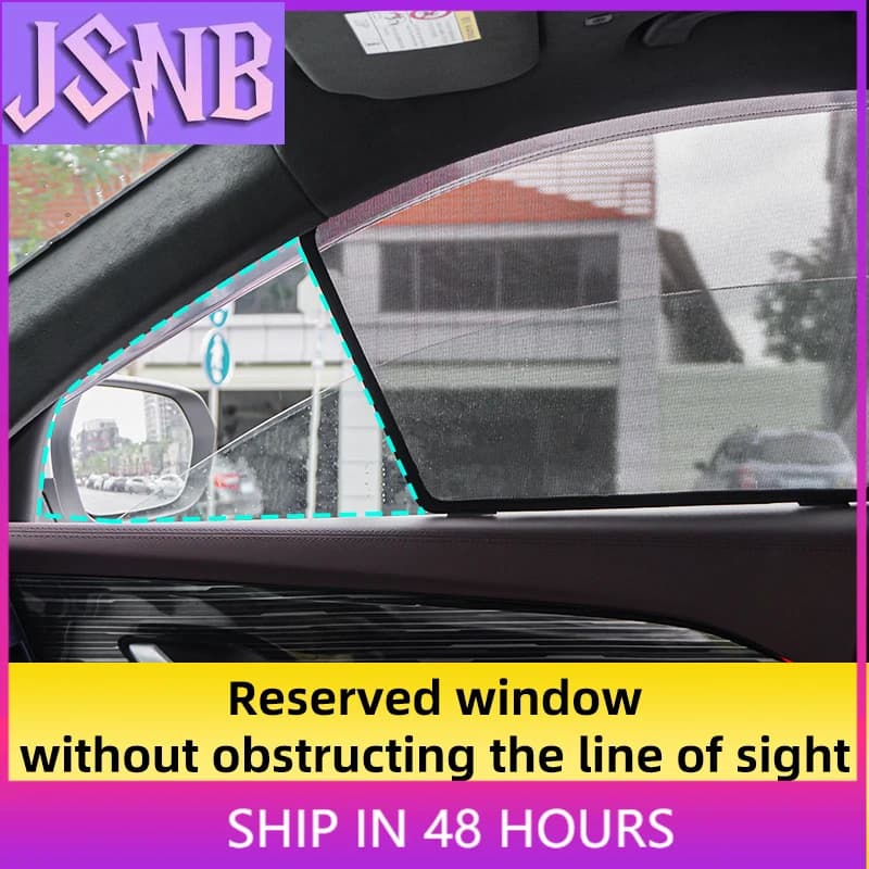 New LINNUNU For Geely Monjaro KX11 Car Sunshade Shield Magnetic Rear Side Window Visor Front Windshield Curtain Manjaro Accessor