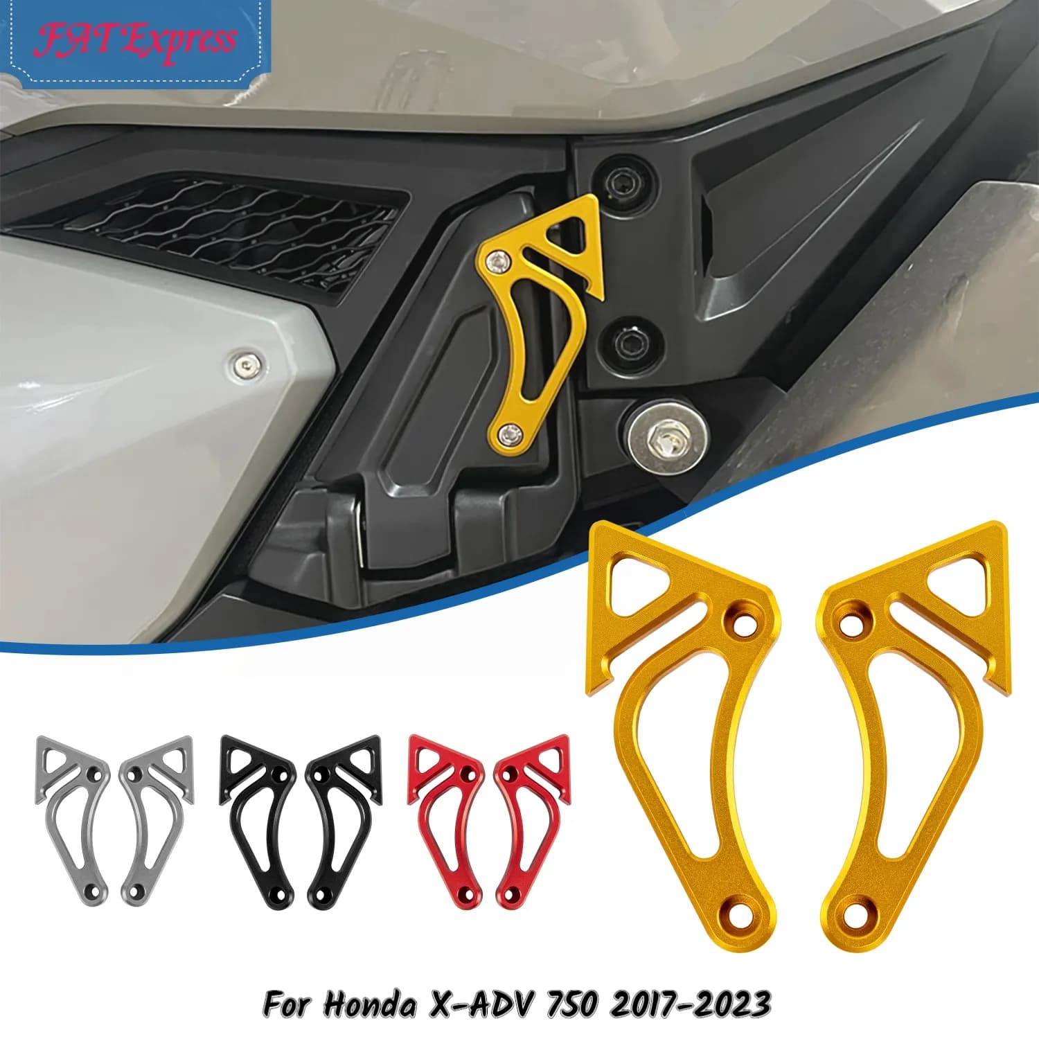Per Honda X-ADV 750 X ADV XADV 750 2017 2018 2019 2020 2021 2022 2023 Borsa da coda per moto Ganci Pedana posteriore Gancio per bagagli