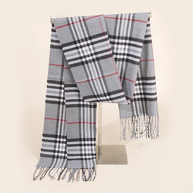 Sciarpa classica per bambini scozzese rosso caldo inverno piccolo scialle stretto donna donna bella moda sciarpe casual per bambino ragazzo ragazza