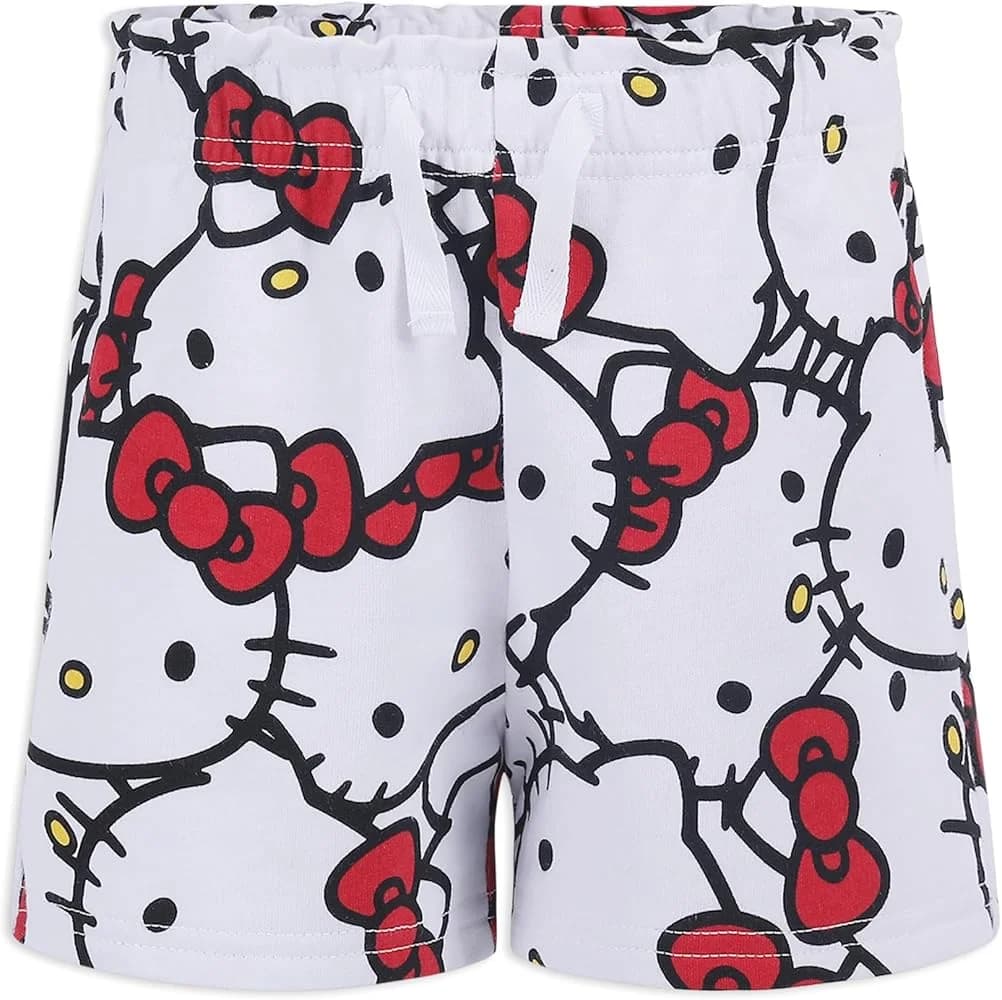 Pantaloncini Sanrio Hello Kitty Anime Estate 2026, Pantaloncini Corti da Spiaggia Casual Larghi, Pantaloncini da Casa per Coppia, Pantaloncini da Donna per il Relax