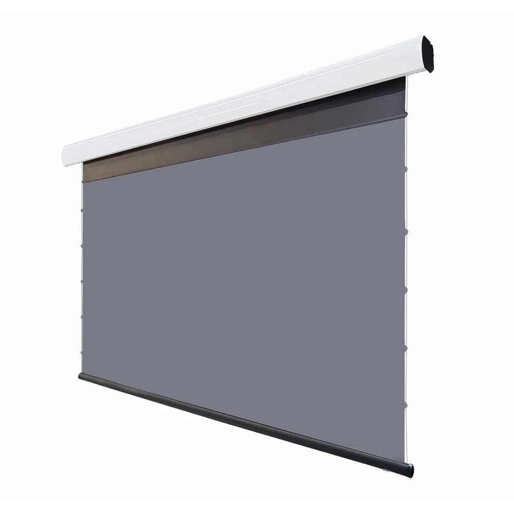 Retractable 100 Inch Motorized Screen Projection Drop Down Alr Automatic Projector Screen For Ultra Short Throw Laser Projector
