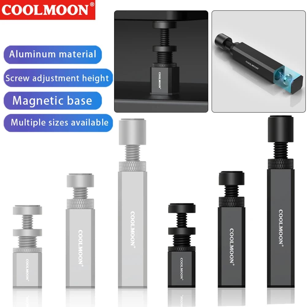 COOLMOON supporto per scheda grafica GPU supporto per scheda Video GPU magnetico con staffa rotante telescopica regolabile per PC Desktop