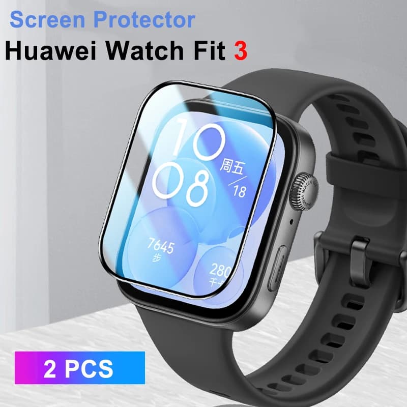 Soft Glass for Huawei Watch Fit 3 Cover Smartwatch 9D Full Film Protector Huawei watch fit2 curvo tempered screen