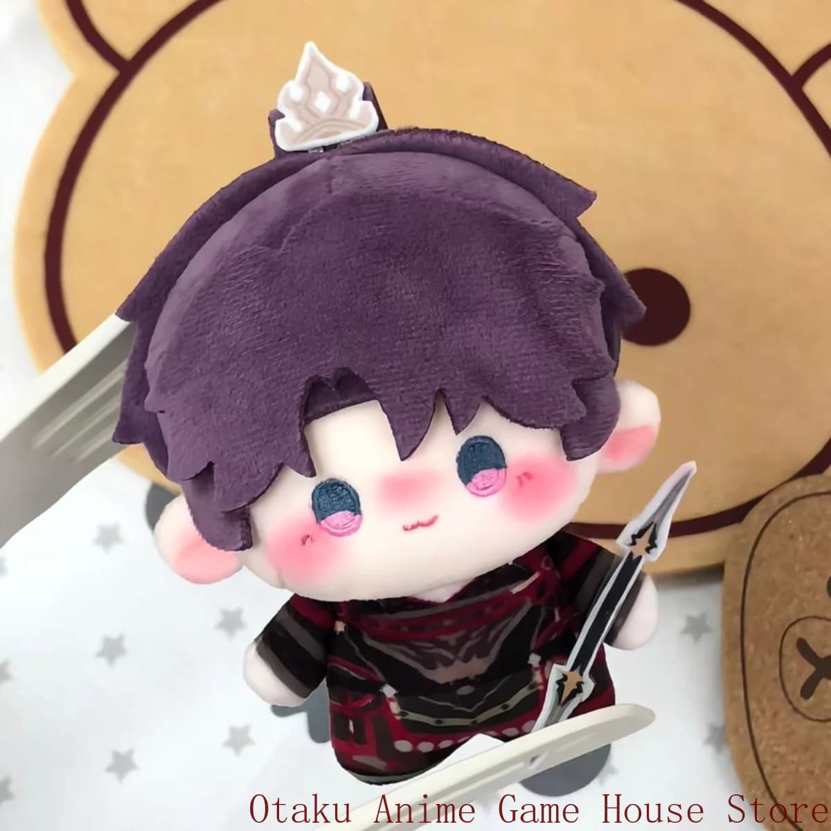 10cm Love and Deepspace Rafayel Kawaii Plush Doll Anime Stuffed Toy Keychain Fluffy Pendant Mascot Birthday Gift Xmas Cosplay