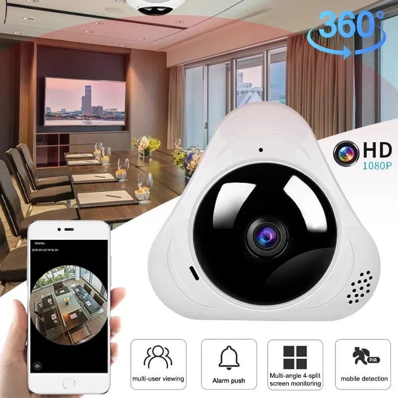 2MP 1080P Yoosee APP Vista panoramica a 360 gradi Telecamera IP VR Visione notturna IR Rilevazione movimento CCTV Baby Monitor