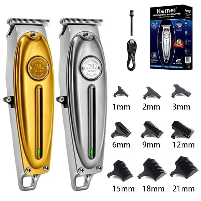 Professional haircut Kemei KM-1949 Pro, entirely made of metal, for man, adjustable and haircuts for finishing.