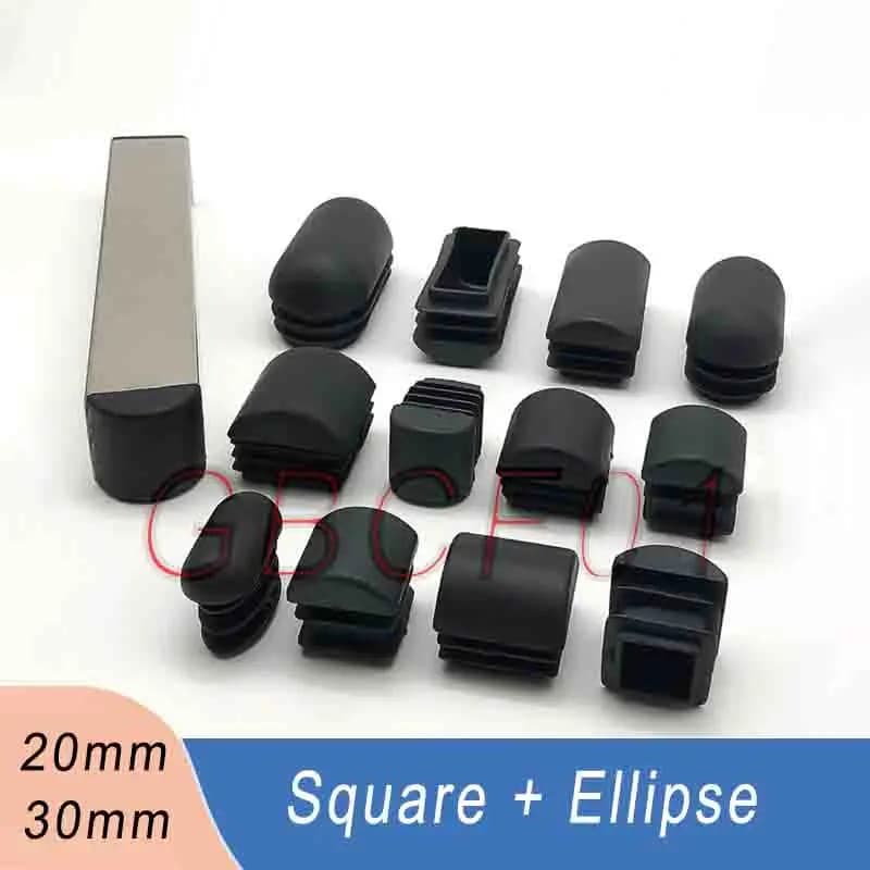 Tappi per tubi in plastica, Tappi quadrati, Tappi per mobili, Tappi per gambe di sedie, Coperture per tubi, Tappi neri, Tappi per tubi quadrati, Tappi in nylon