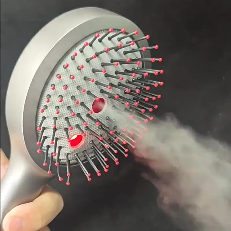 Digital Electric Vibration-Red light Massage Comb Hair Care Spray Massage Comb Essential Oil Brush Spray Air Cushions Massage