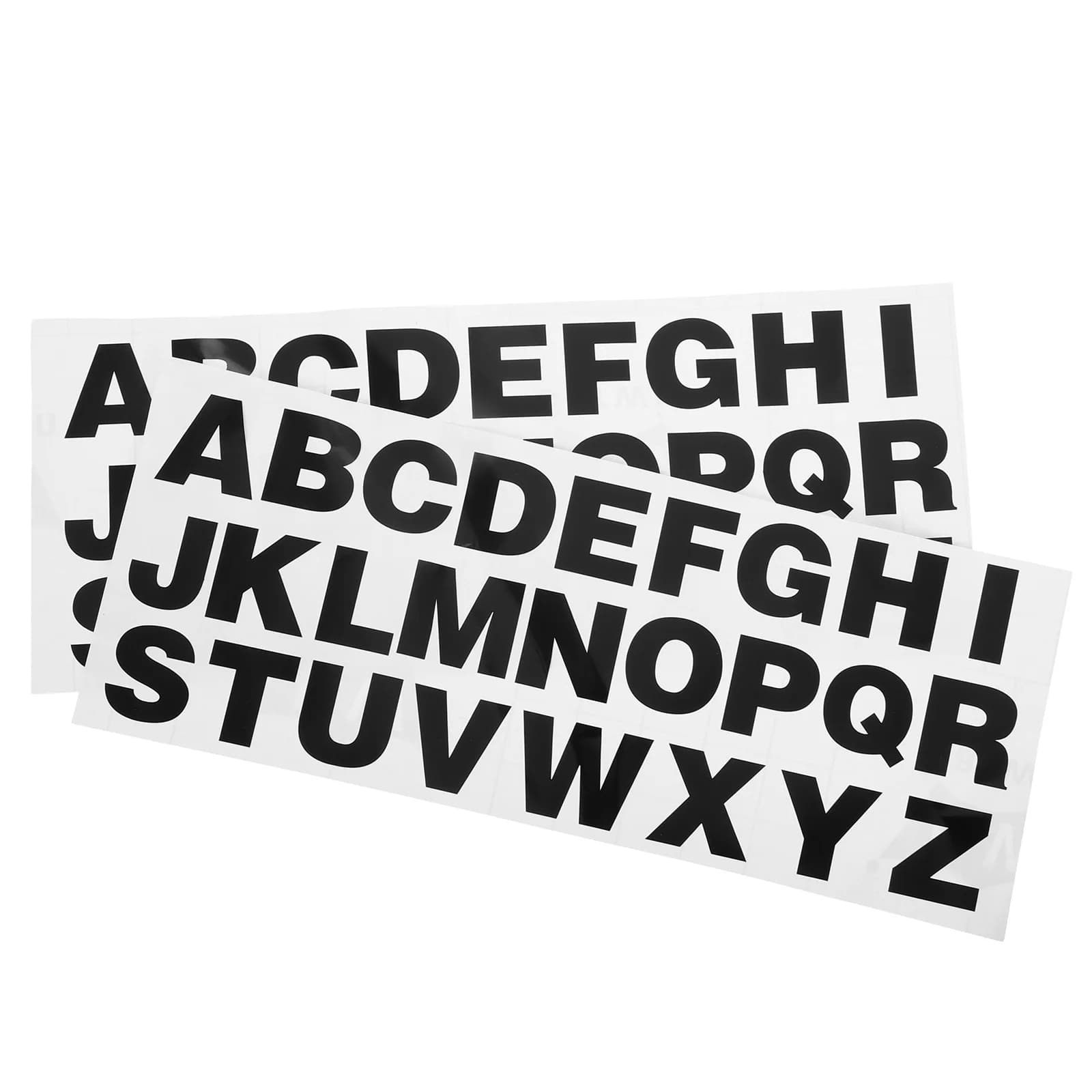 2 pezzi adesivi decorativi riflettenti per alfabeto per auto lettere in vinile nero autoadesive per decalcomanie per veicoli personalizzati per moto