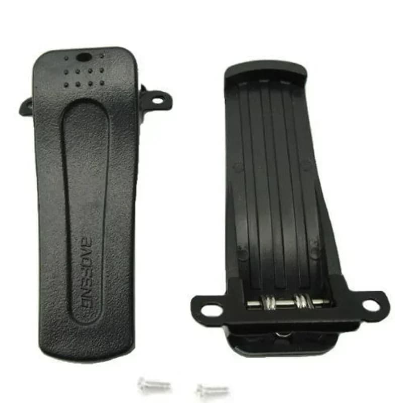 Nuovo Pezzo di Ricambio Clip per Cintura per Radio Bidirezionale Baofeng BF-666S BF-777S BF-888S con 2 Viti