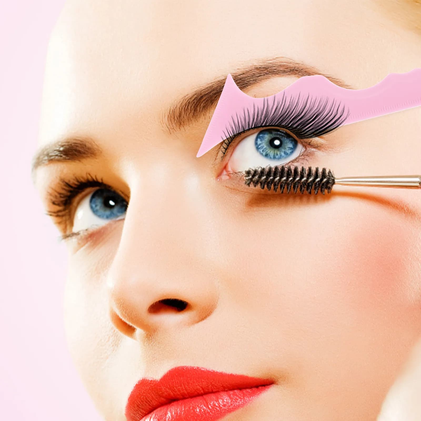 Silicone Accessories for Eyeliner, Stencil Multifunction, Mascara Applicator, Beauty Tool, Make-up Utility