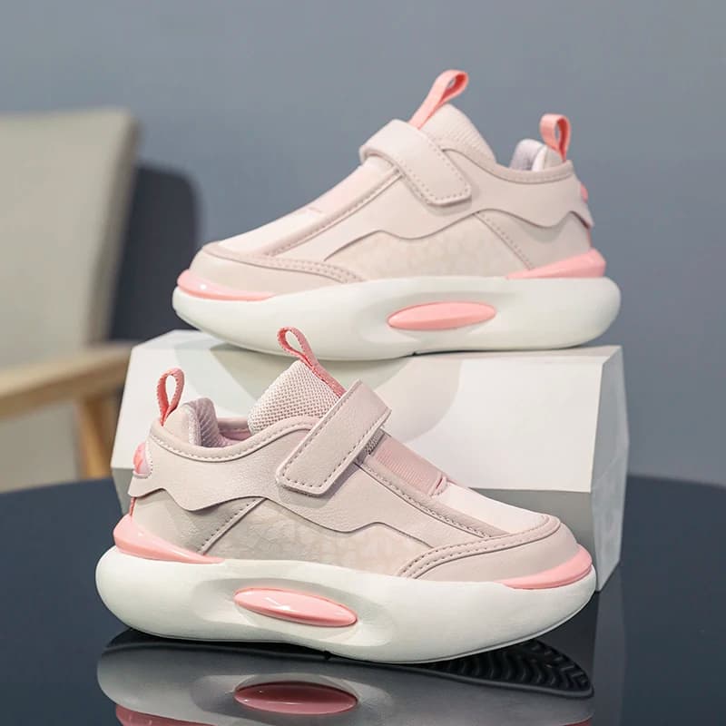 New Kids Gymnastics Shoes Hot Sale Simple Custom Comfortable Casual Shoes Ultralight Kids Running Shoes Anti-slip with Breathable Laces