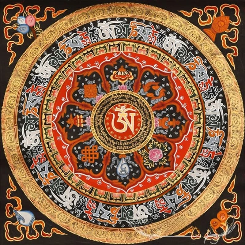 Living Room Cross Stitch 2026 New Style Tangka Thangka Mandala Embroidery DIY Six-Syllable True Word Diamond Painting Diamond