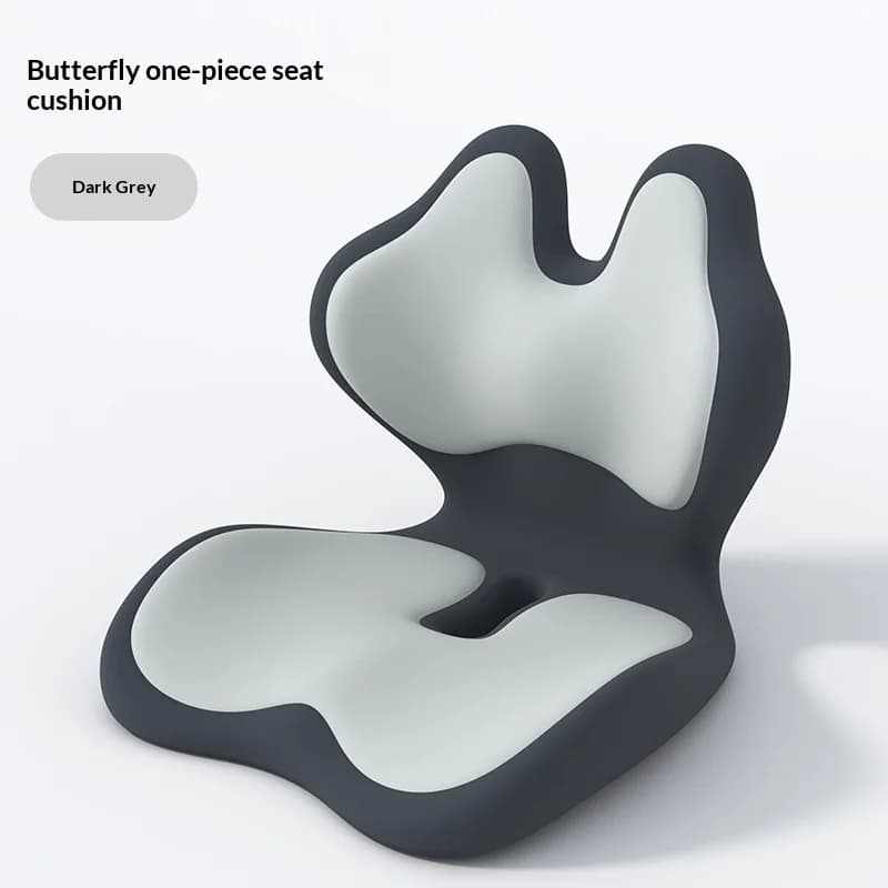 Memory Foam L-Shaped Integrated Car Seat Cushion with Lumbar Support Sitting Pillow for Car Truck Desk Gaming Chair