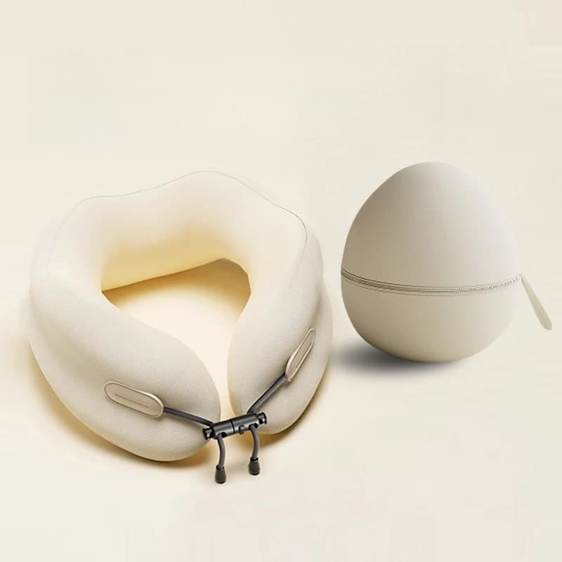 Cuscino da viaggio a forma di U in memory foam per aereo, auto, cuscino per supporto cervicale, morbido cuscino poggiatesta per dormire