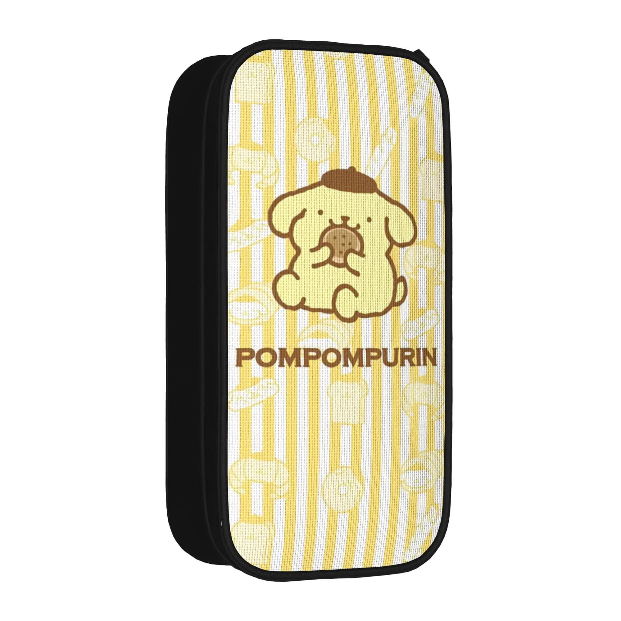 Astucci per matite divertenti Pom Pom Purin, astucci per penne a forma di cartone animato Kawaii, scatole per penne per studenti, borse grandi, forniture scolastiche, regali, articoli di cancelleria