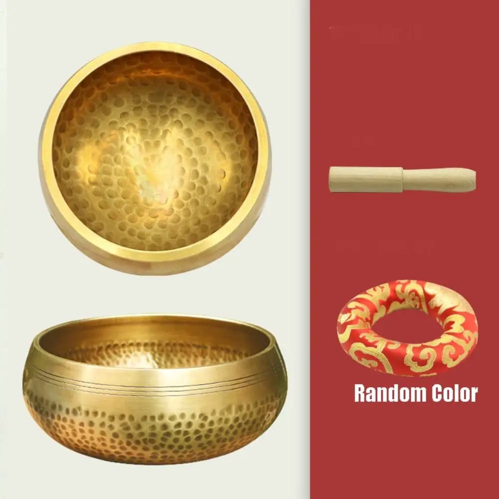 Nepal Tibetan Singing Bowl Set Buddha Soft Cushion Meditation Chanting Bowl Release Stress Multi-size Tibet Buddha Sound Bowl