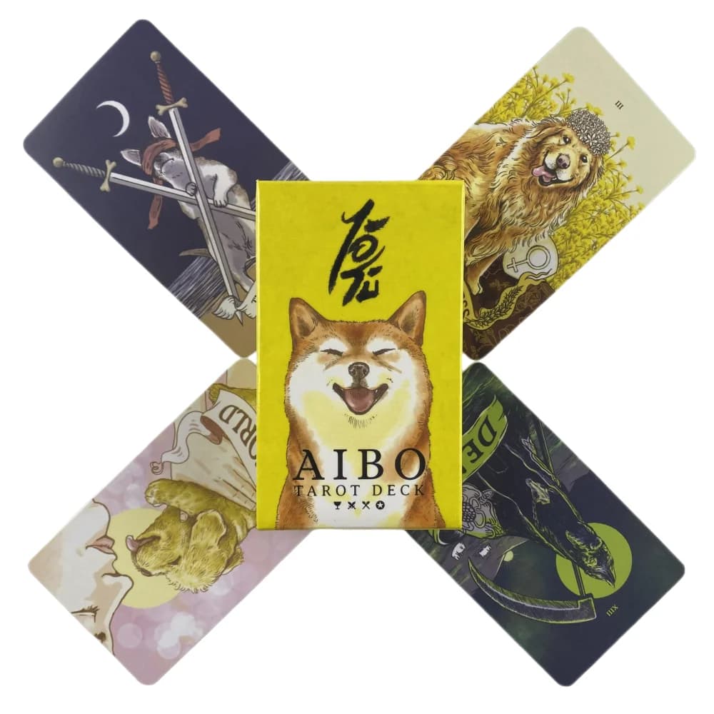Carte dei tarocchi AIBO Un mazzo per cani 83 Oracle English Visions Divination Edition Borad Giocando a giochi