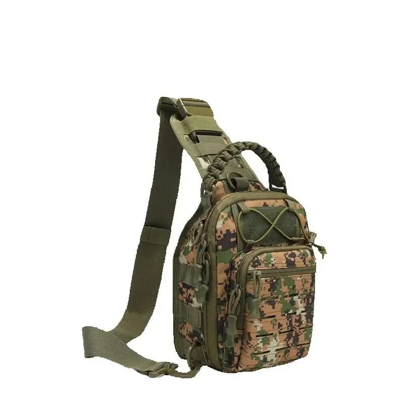 Tactical bag from Esterno, Single Shoulder Bag for Cycling, Sports Bag with Laser Holes