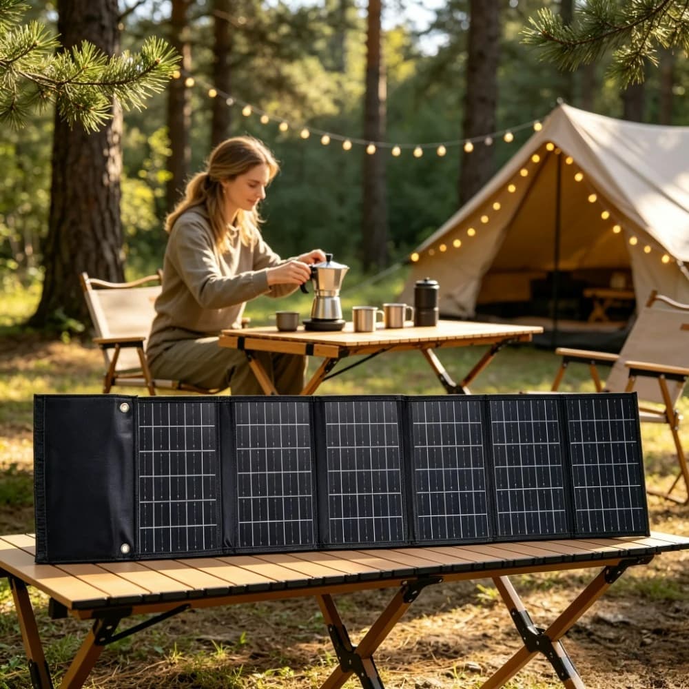 50W 90W Portable Waterproof Solar Power Charger Foldable Dual USB DC Output ETFE Solar Panel Bank For Hiking Camping Cycling