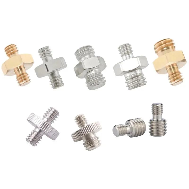 1/4' male to 1/4 3/8' male screw adapter for camera, tripod, monofoot, light ring - F(x)