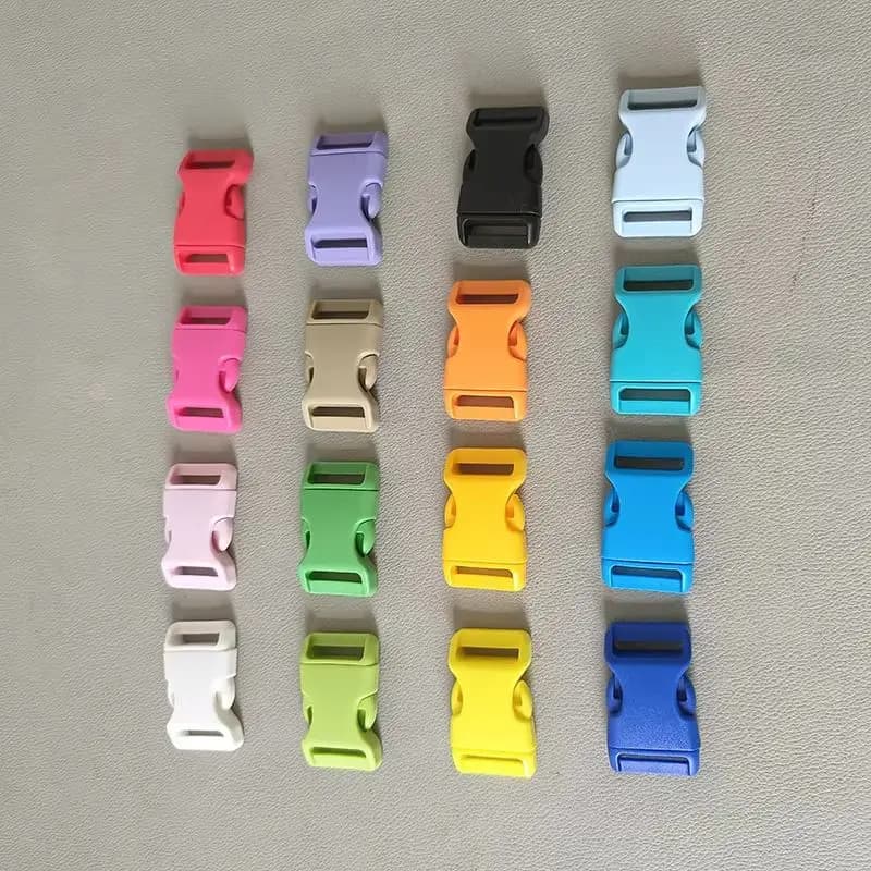 1 pz 20mm tessitura di plastica curvo fibbia a sgancio per borsa cinghie per cintura collare per cani da compagnia zaino paracord cucito accessori fai da te