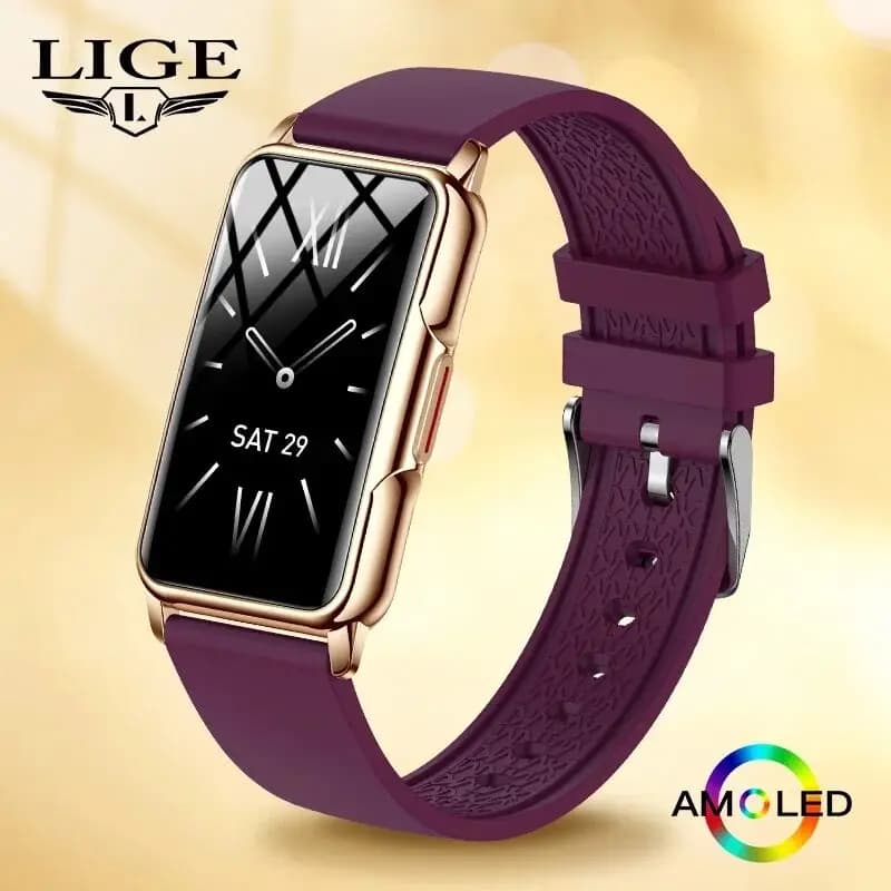 LIGE Uomo Smart Band Orologio da donna 1.47 pollici Full Touch Frequenza cardiaca Sport Fitness Smartwatch per Android IOS Smart Bracciale da donna