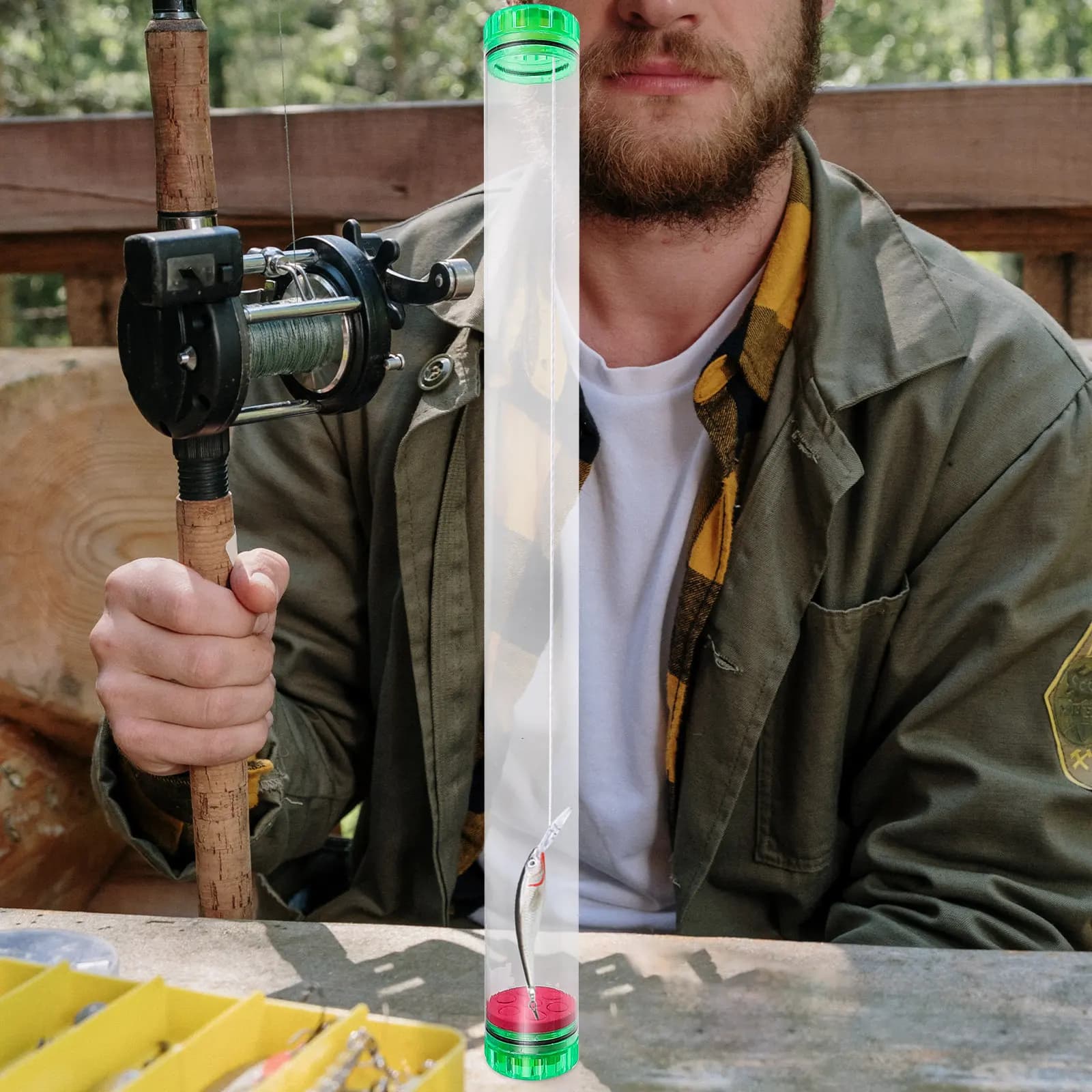 2 Pezzi Contenitori Antiurto per Galleggianti da Pesca, Design Trasparente, Facili da Aprire e Chiudere, per Tutti i Tipi di Galleggianti da Pesca