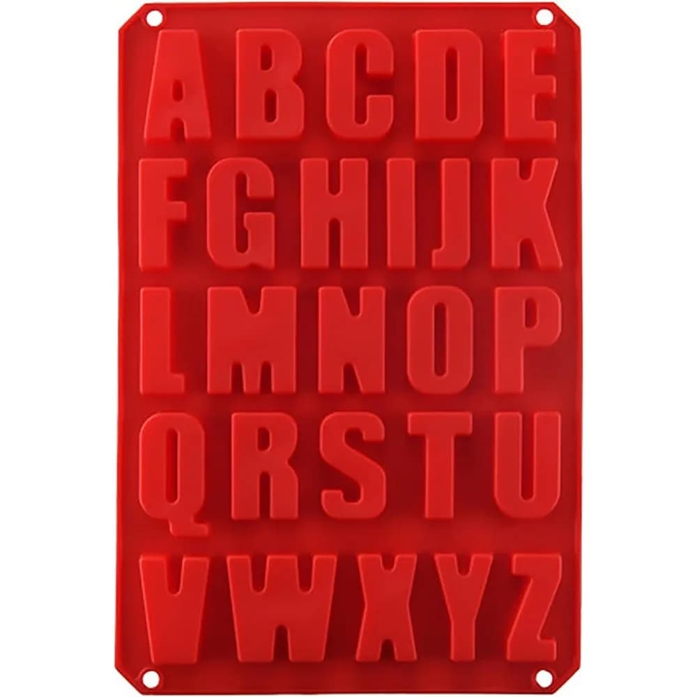 Stampo in Silicone per Lettere - Vassoio Antiaderente Senza BPA per Cioccolato, Ghiaccio, Torte e Decorazioni Personalizzate con Nomi