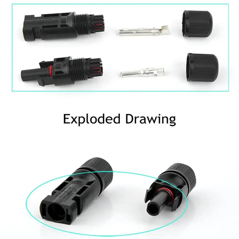 5 Pairs/Lot Solar Connectors with 2pcs Spanner Waterproof Solar Panel Connector SOLAR PV Connector For Solar cable usb connector