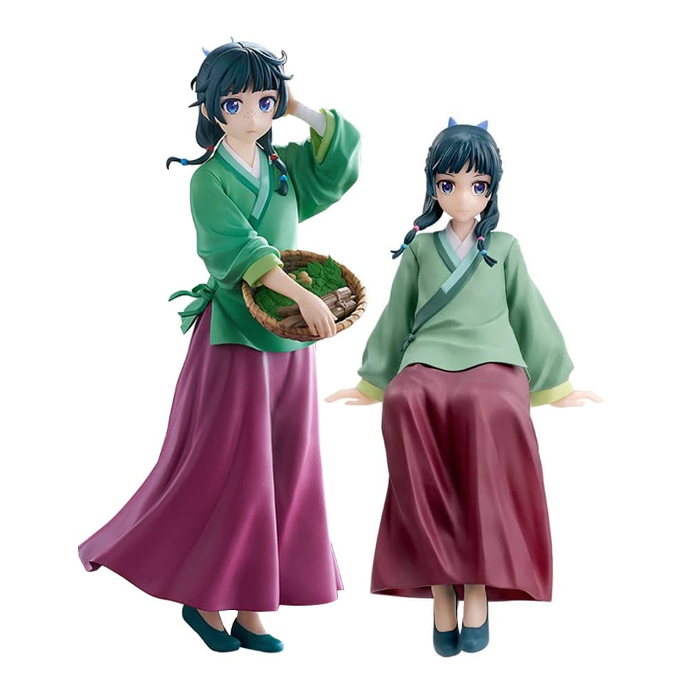 Figure di Ragazze Anime, Action Figure di Maomao, Modello in PVC, Statuetta Kawaii di Maomao, Decorazione per Auto, Bambola Carina, Regalo di Natale, 2 Pezzi, 17cm
