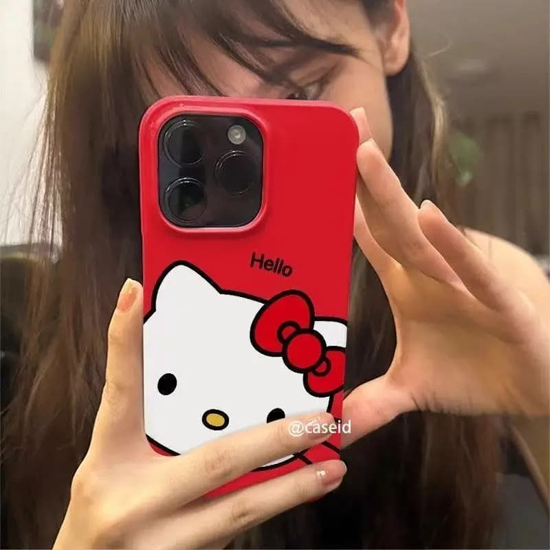 Cartoon Cute Cat Apple Core Phone Case Suitable for iPhone 17/16/15/14/13 Pro Max Korean Style Anti Drop and Scratch Phone Case