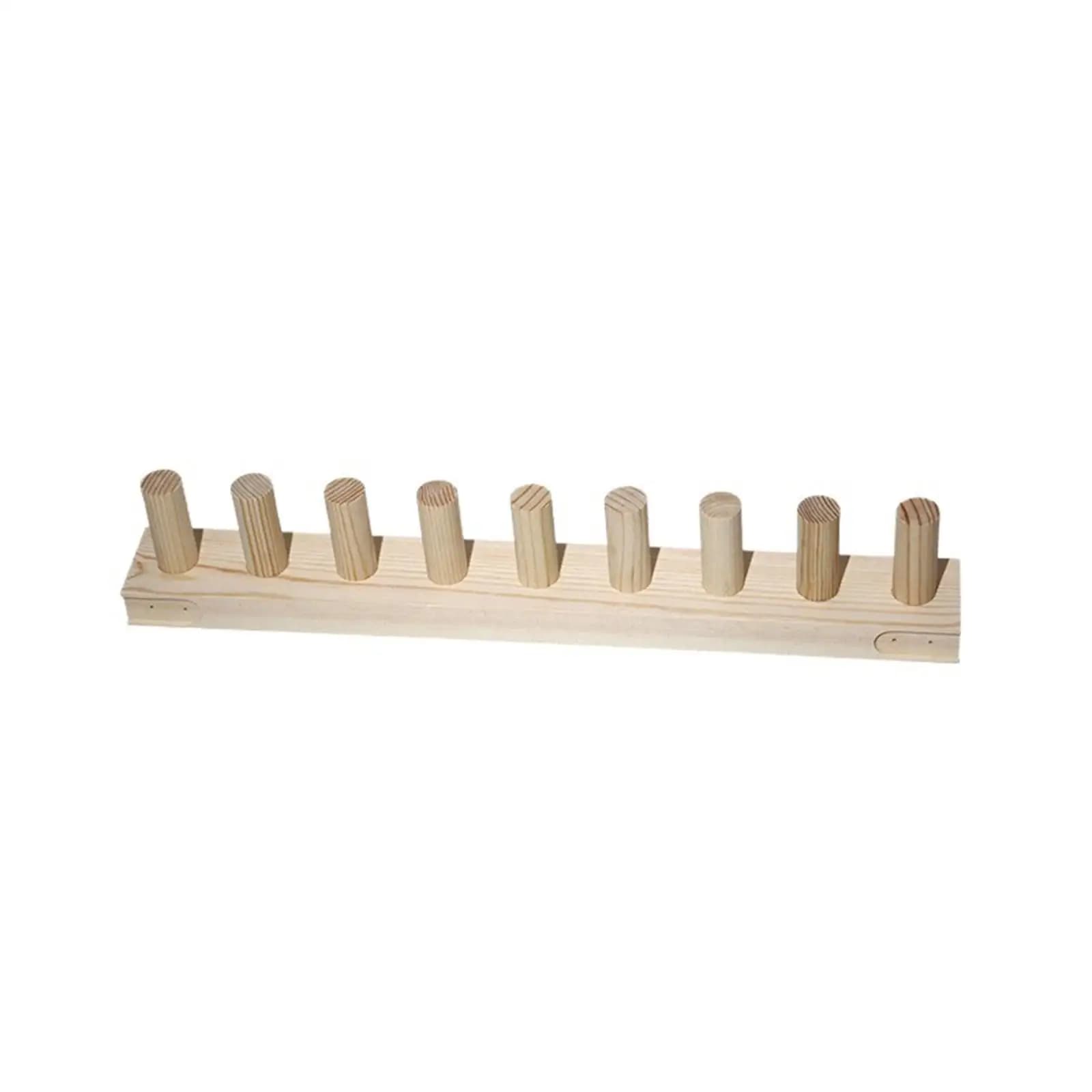 Adjustable Weaving Loom Wooden Frame Knitting Accessory for Yarn Projects and Embroidery Kit for Beginners