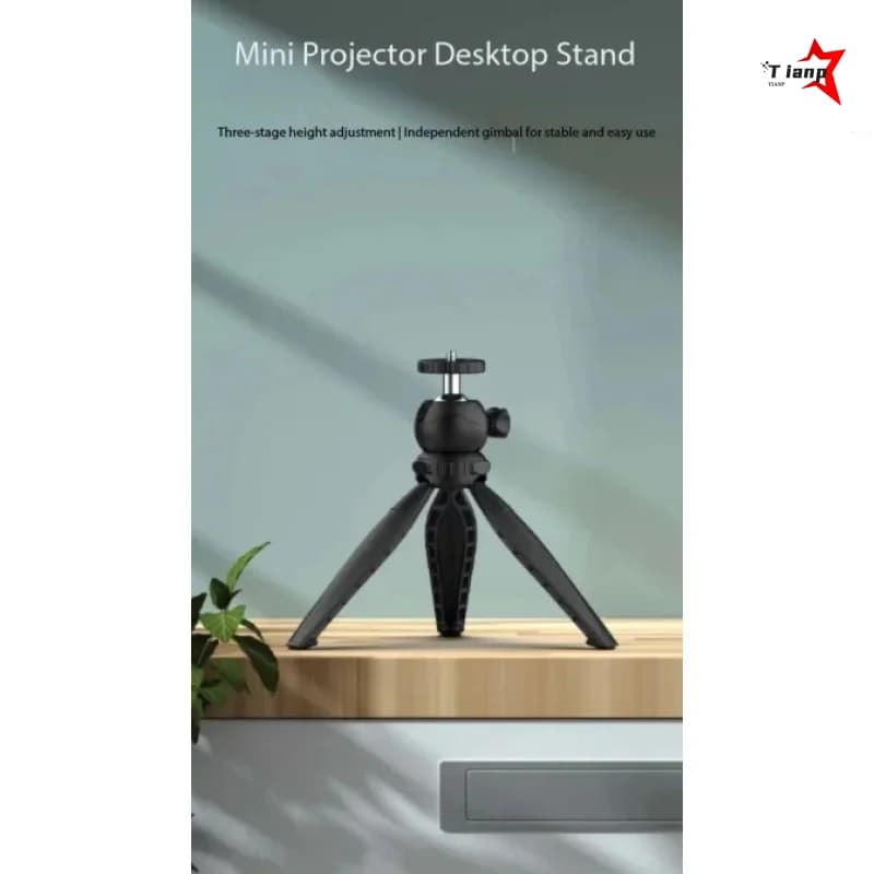 Multi-Angle Adjustable Retractable Desktop Tripod With Metal Ball Head Stable Support Stand For Camera & Mini Projector
