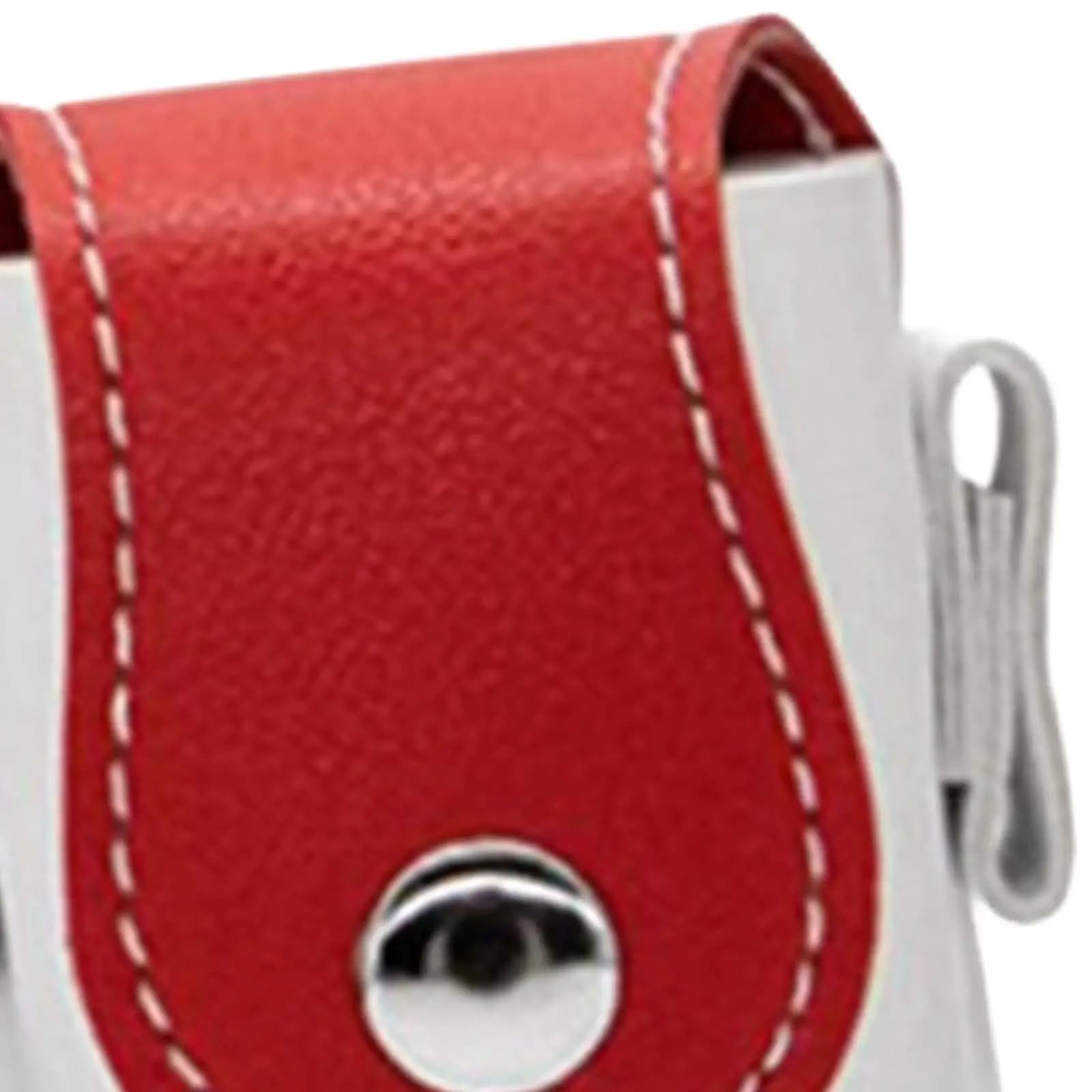 Mini PU Leather Golf Ball Protector Bag Secure Holder Pouch for Golf Supply Accessories Practice Sports
