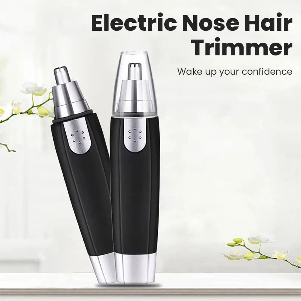 Tagliacapelli viso ricaricabile 3 in 1 - Rasoio elettrico indolore per naso, orecchie e sopracciglia per uomo e donna, kit per toelettatura portatile