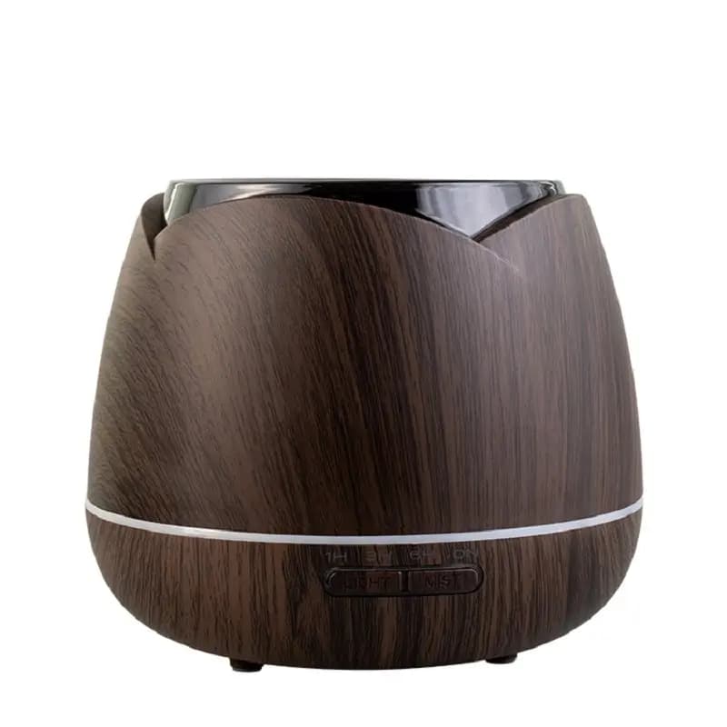 Diffusore di Aromi a Ultrasuoni con Effetto Legno, Umidificatore per Oli Essenziali, Silenzioso per Uso Domestico