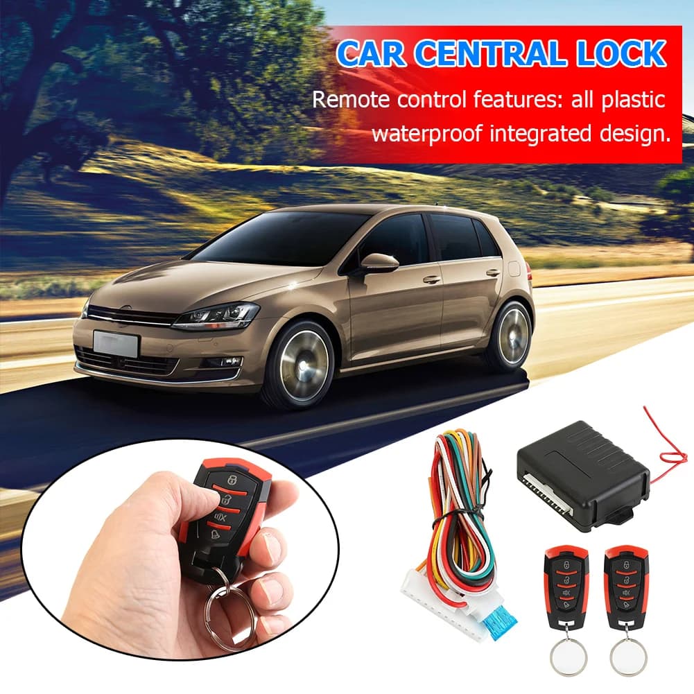 Kit di Chiusura Centralizzata Remota per Auto, Pratico Sistema Multifunzionale Portatile, Sistema di Allarme con Accesso Senza Chiave 410/T111