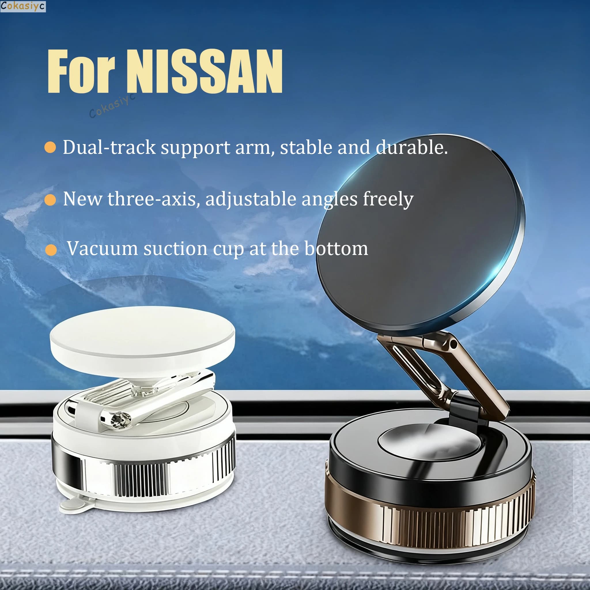 Supporto per telefono magnetico per vuoto per auto Supporto per ventosa girevole pieghevole portatile per Nissan Teana Sylphy Pathfinder XTrail Qashqai