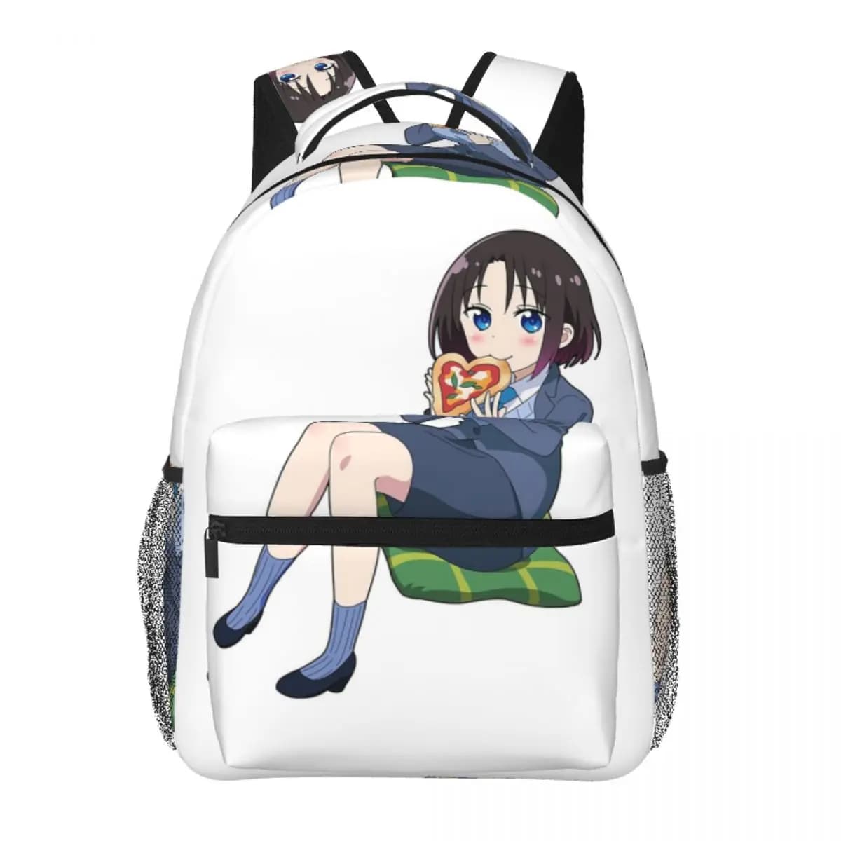 Zaino Dragon Maid Elma per studenti, ragazzi e ragazze, borsa per libri, borsa da scuola per bambini, borse a tracolla per laptop per uomini e donne