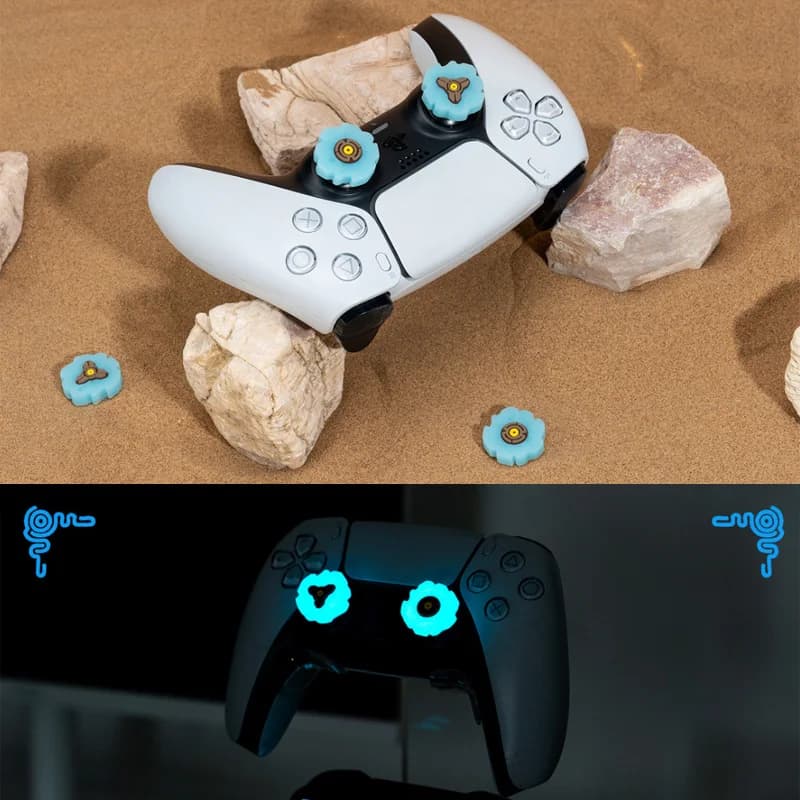 Protezione luminosa della copertura del joystick in silicone per Sony PS5 PS4 PS3 Xbox One Slim Series X/S Switch Pro Thumb Stick Grip Cap Case