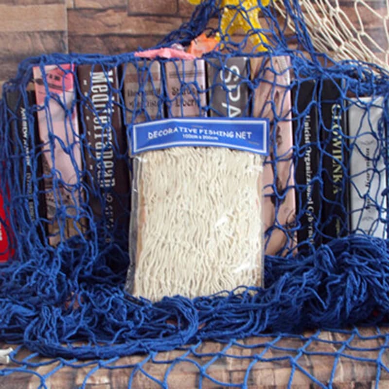 Ceative Decor Nets corda di canapa mediterraneo Hanging Net Wall Decor Room Party rete da pesca decorativa parco giochi regalo stile Boho